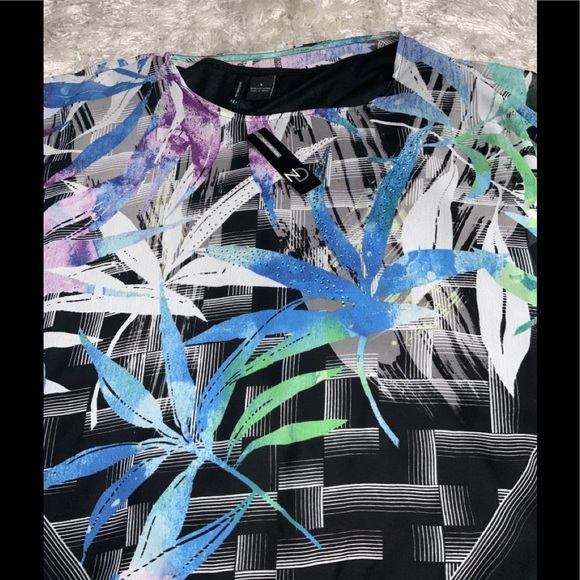 New Direction Women’s Black Multi Poncho Top Size Small - Picture 3 of 5